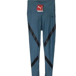 NWT PUMA WOMEN'S  BLUE LEGGINGS PANTS SIZE S